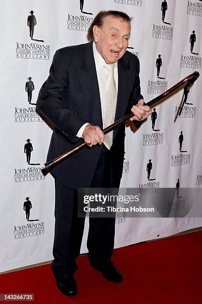 Jack Carter attends the John Wayne Cancer Institute 27th annual Odyssey Ball at The Beverly Hilton Hotel on April 21, 2012 in Beverly Hills,...