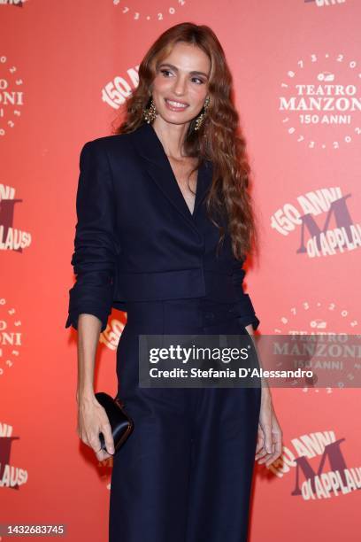 Gaia Bermani Amaral attends Teatro Manzoni 150th Anniversary event held at Teatro Manzoni on October 11, 2022 in Milan, Italy.