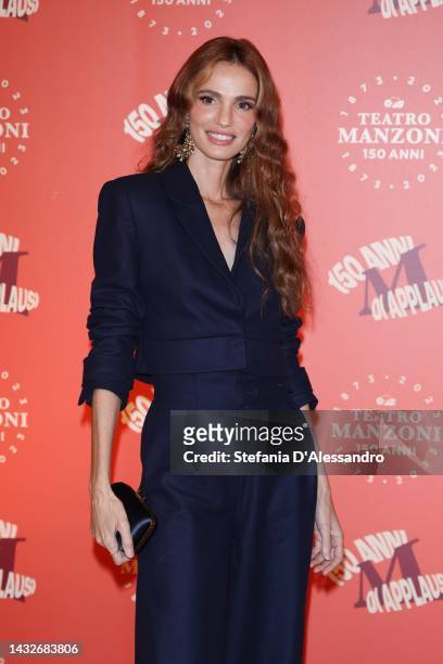 Gaia Bermani Amaral attends Teatro Manzoni 150th Anniversary event held at Teatro Manzoni on October 11, 2022 in Milan, Italy.