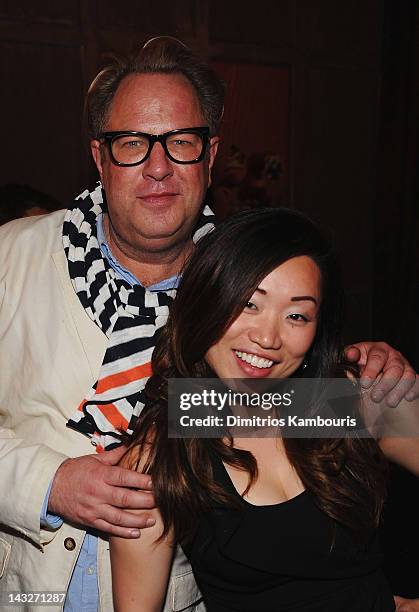 Director Brian Dannelly and producer Mia Chang attend the "Struck By Lightning" World Premiere at the 2012 Tribeca Film Festival after party...