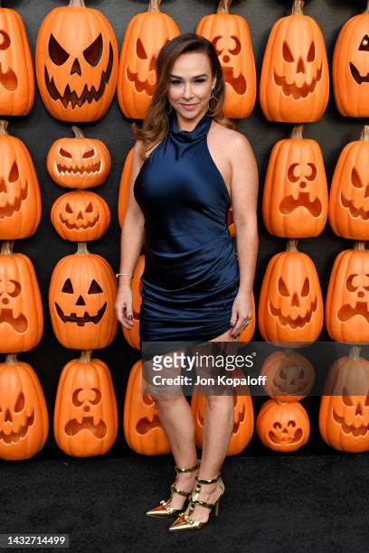 Danielle Harris attends Universal Pictures World Premiere of "Halloween Ends" on October 11, 2022 in Hollywood, California.