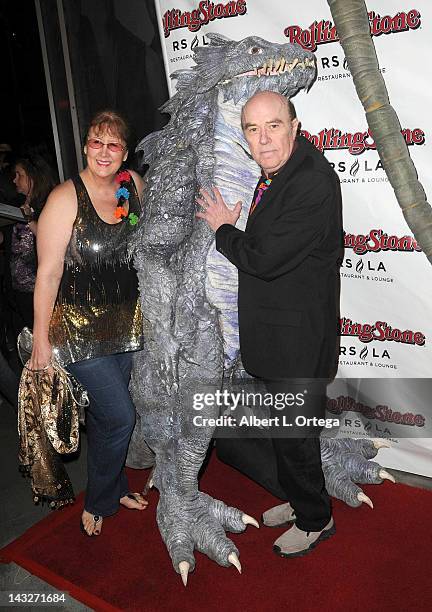Actor Reggie Bannister and wife Gigi Bannister arrive for the Wrap Party For SYFY Networks' "Monster Man" Season 2 held at Rolling Stone Restaurant...