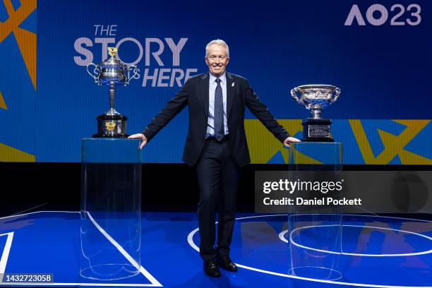 Craig Tiley, CEO of Tennis Australia, poses during the 2023 Australian Open launch at Melbourne Park on October 12, 2022 in Melbourne, Australia.