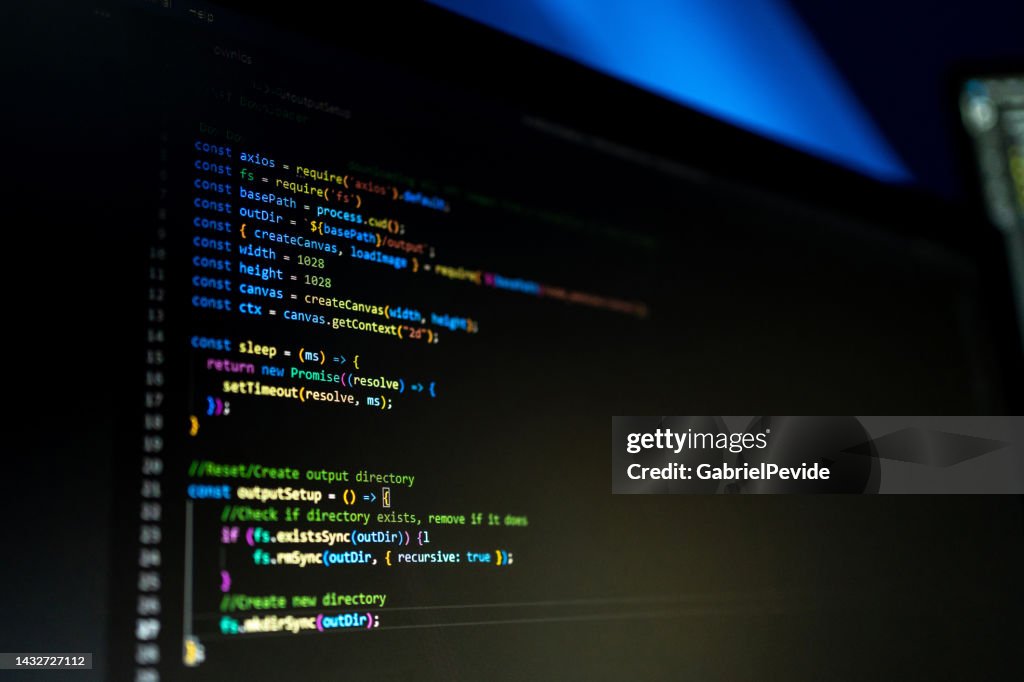 Woman programming software codes overnight