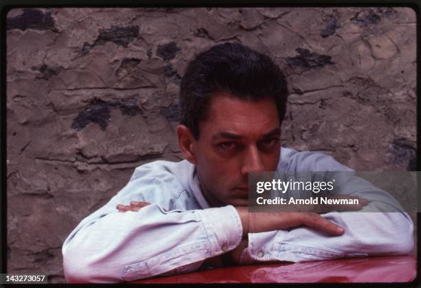 Portrait of American author Paul Auster, Brooklyn, New York, June 7, 1993.