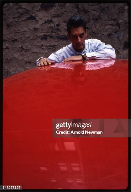 Portrait of American author Paul Auster, Brooklyn, New York, June 7, 1993.