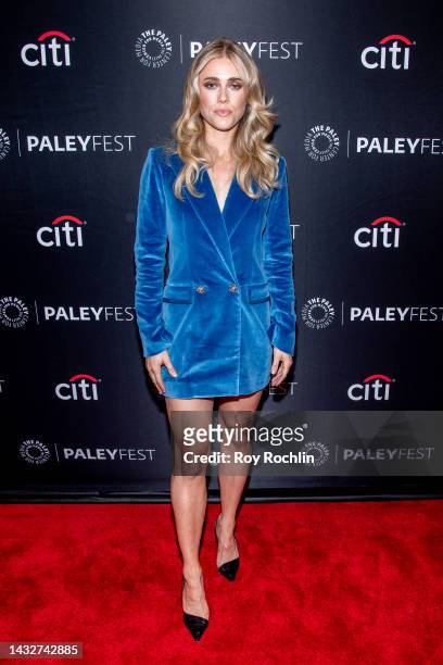 Melissa Roxburgh attends the "Manifest" season 4 screening during the 2022 PaleyFest NY at Paley Museum on October 11, 2022 in New York City.