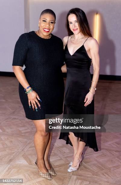 Symone Sanders and First Daughter Ashley Biden attend A Glamorous 100th Anniversary with Glamour and Hamilton Hotel on October 11, 2022 in...