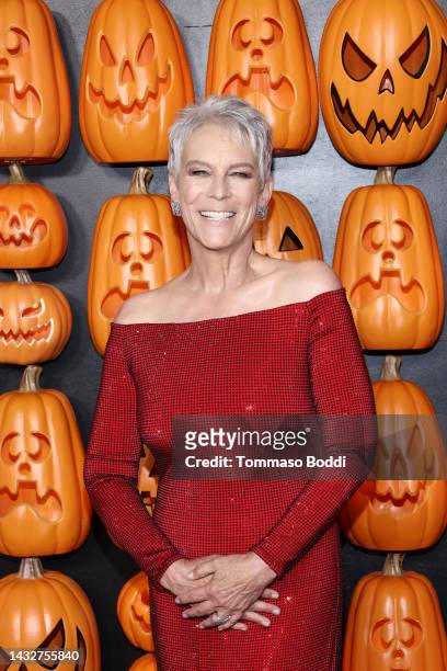 Jamie Lee Curtis attends the Universal Pictures world premiere of "Halloween Ends" on October 11, 2022 in Los Angeles, California.