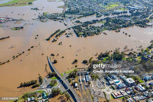 maitland flood - hunter valley nsw stock-fotos und bilder