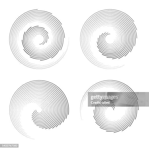 vector swirl pattern - square ring stock illustrations