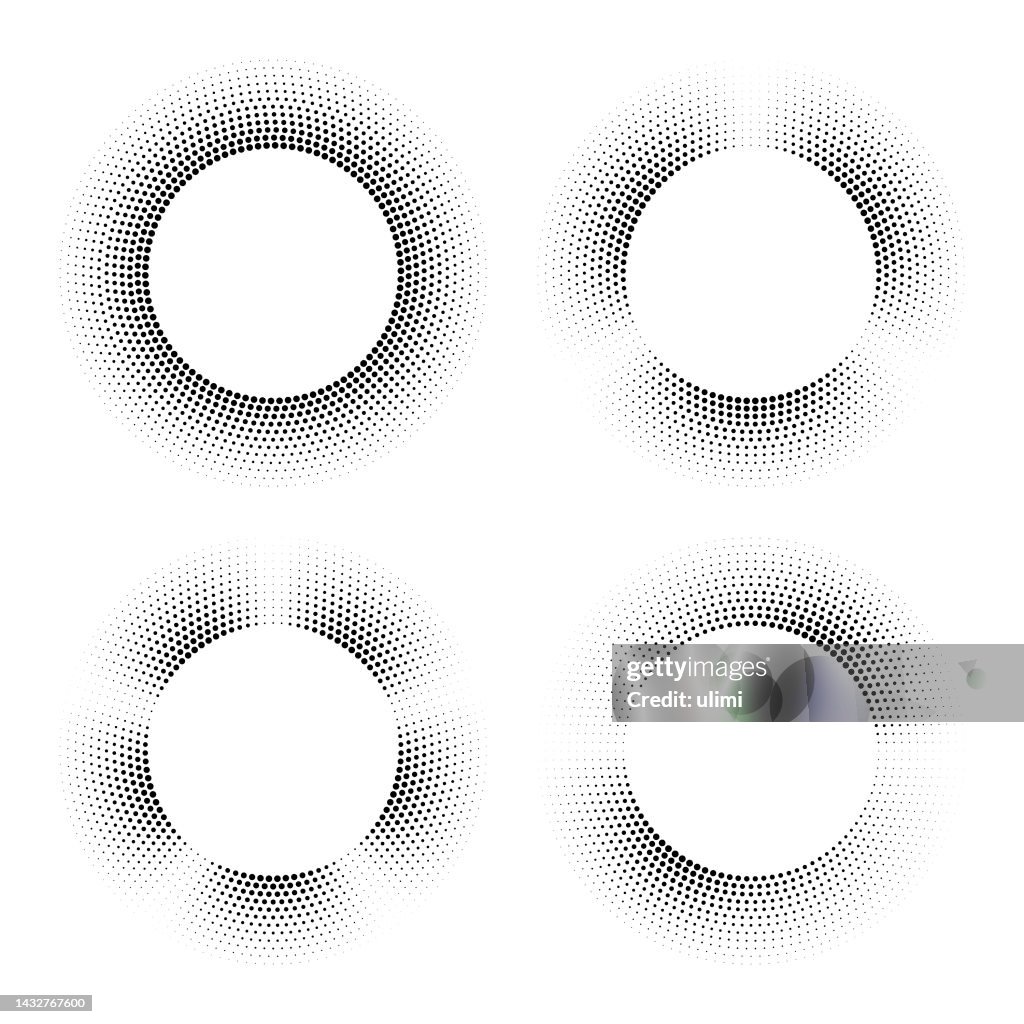 Cercles en demi-teintes