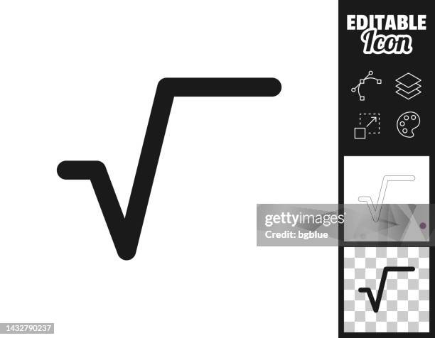 square root. icon for design. easily editable - square root stock illustrations