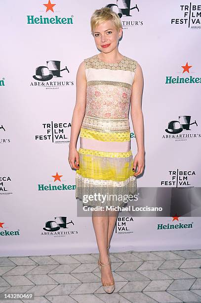 Actress Michelle Williams attends Tribeca Film Festival 2012 After-Party For "Take This Waltz", Hosted By Heineken on April 22, 2012 in New York City.