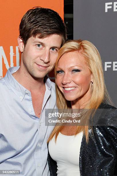 Director Paul Bernon and Ashley Bernon attend the SAG Indie Party during the 2012 Tribeca Film Festival at the Bowlmor Lanes on April 22, 2012 in New...