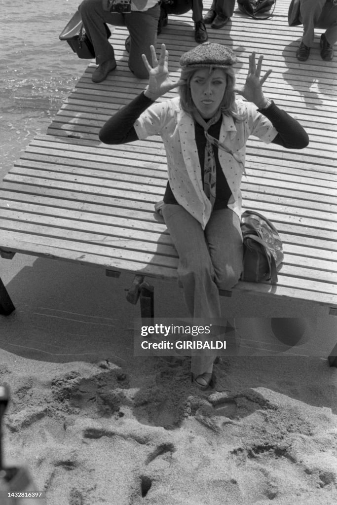 Nathalie Delon à Cannes en 1973