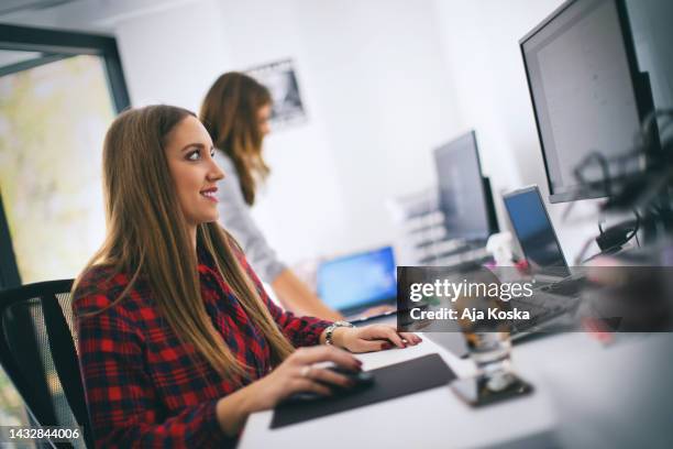 computer programmer working on new software program. - code red stock pictures, royalty-free photos & images