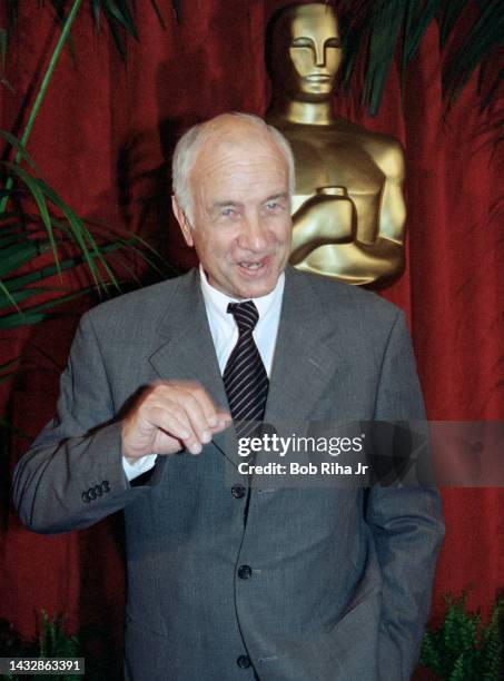 Actor Armin Mueller-Stahl arrives at the Oscar Luncheon at Beverly Hilton Hotel, March 12, 1997 in Beverly Hills, California.