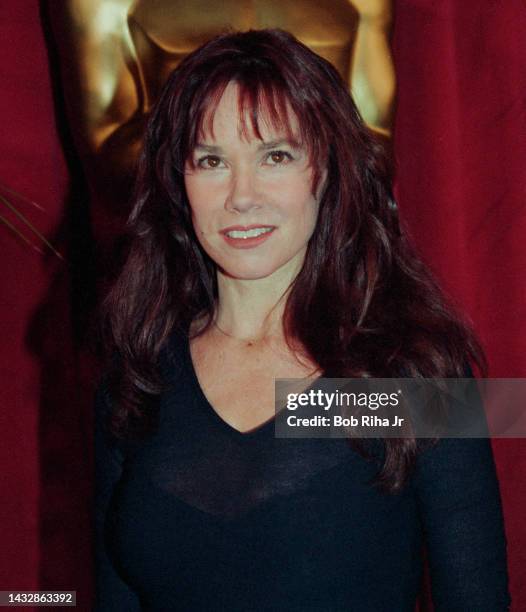 Barbara Hershey arrives at the Oscar Luncheon at Beverly Hilton Hotel, March 12, 1997 in Beverly Hills, California.