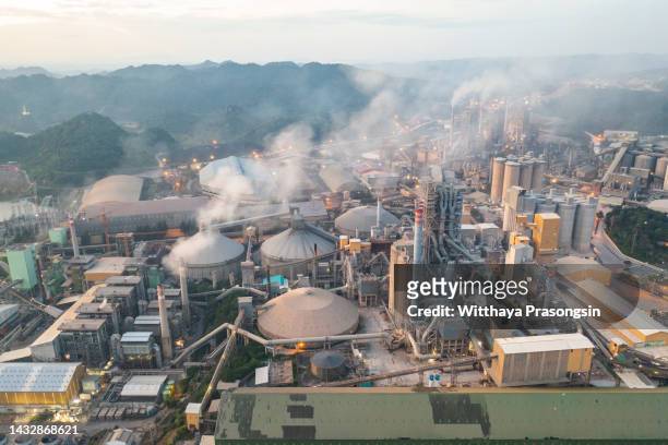 pollution - cement production stock pictures, royalty-free photos & images