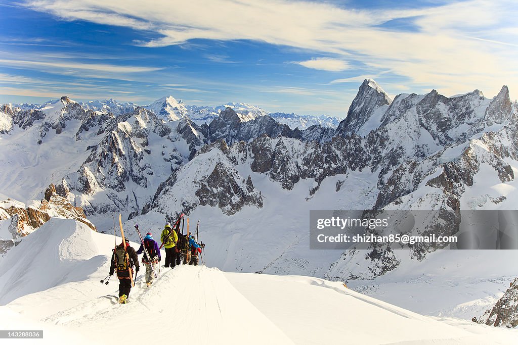 Aiguille du Midi at Mt Blanc