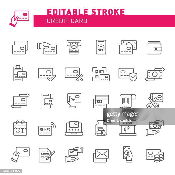 credit card icons - nfc icon stock illustrations