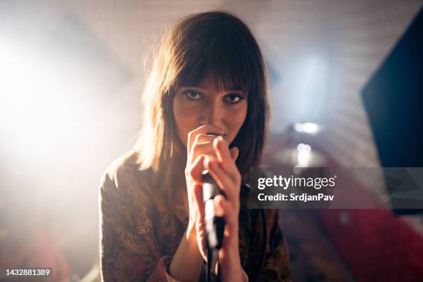 Singing Shadow Performance 398 Shadow Performer Microphone Stock Photos, High-Res Pictures, and ...