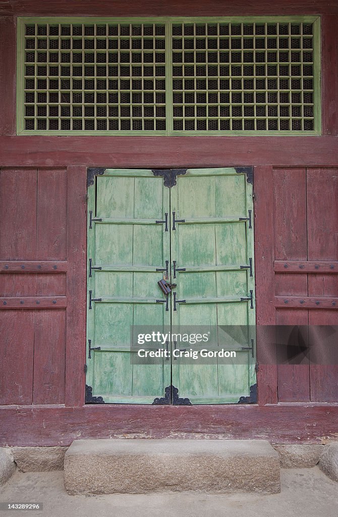Green Korean door