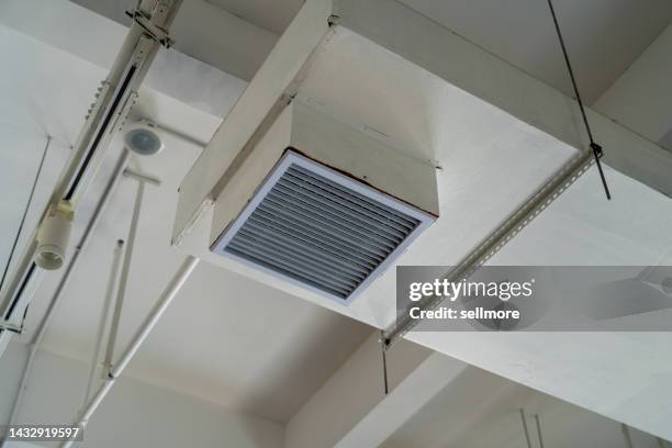 air outlet on ceiling - recessed lighting ceiling stock pictures, royalty-free photos & images