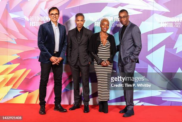 Producer Damon D'Oliveira, author David Chariandy, Marsha Stephanie Blake and director Clement Virgo attend the "Brother" European Premiere during...