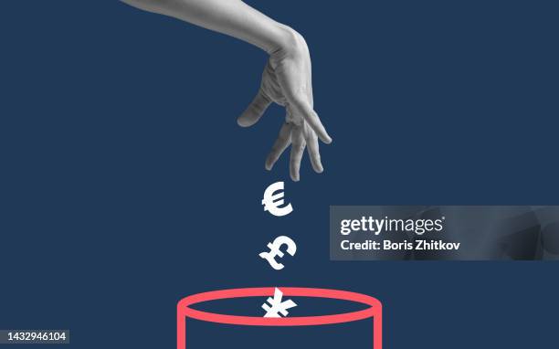 throw it away! - euros and trash stock pictures, royalty-free photos & images