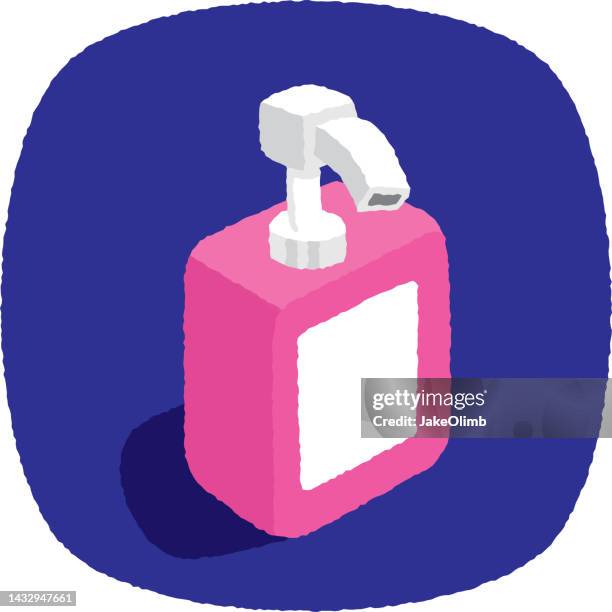 soap bottle doodle 4 - foam texture stock illustrations