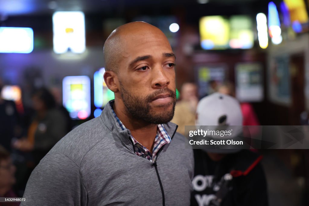 Mandela Barnes Campaigns For Wisconsin Senate With Rep. Vining And Sen. Baldwin