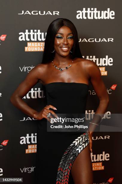 Odudu attends the Attitude Awards 2022 at The Roundhouse on October 12, 2022 in London, England.