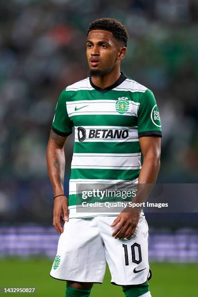 Marcus Edwards of Sporting CP looks on during the UEFA Champions League group D match between Sporting CP and Olympique Marseille at Estadio Jose...