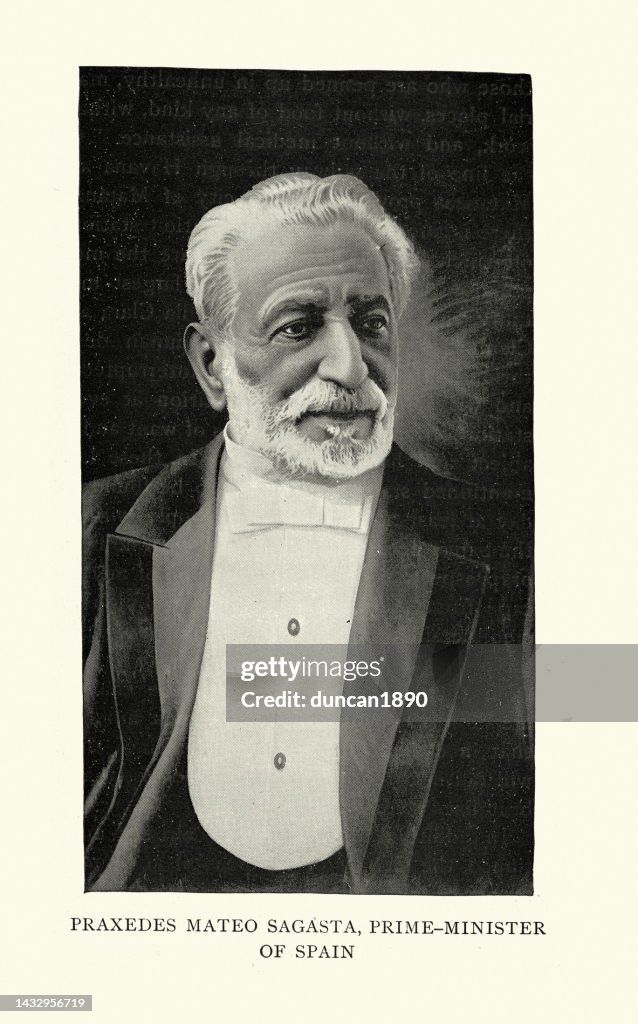 Práxedes Mateo Sagasta Spanish Prime Minister On Eight Occasions ...
