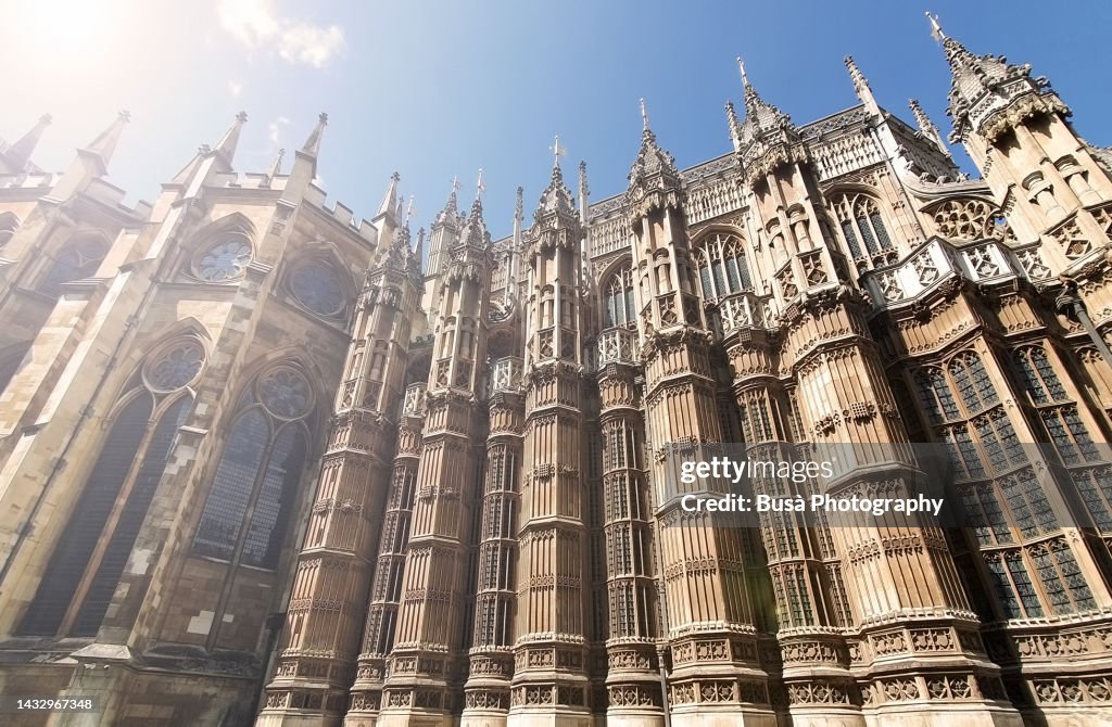 Transept and Apse of Westminster Abbey in the City of Westminster, London, England