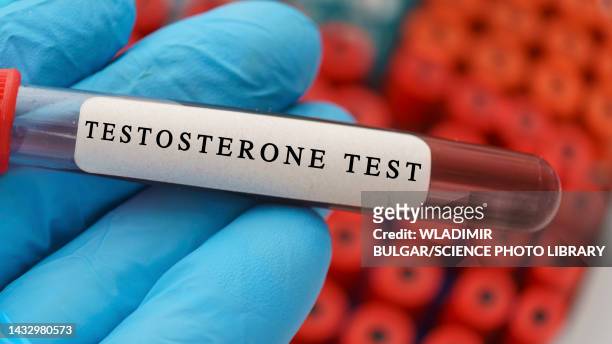 testosterone blood test, conceptual image - testosterone stock pictures, royalty-free photos & images