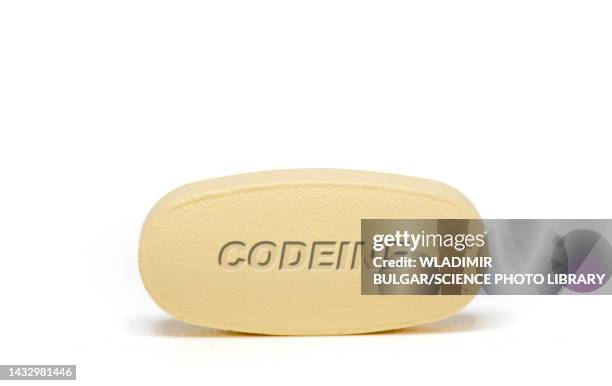 codeine pill, conceptual image - codeine stock pictures, royalty-free photos & images