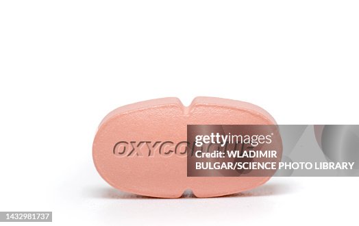Oxycodone pill, conceptual image Oxycodone pill, conceptual image