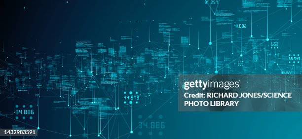Big data network, illustration Big data network, illustration