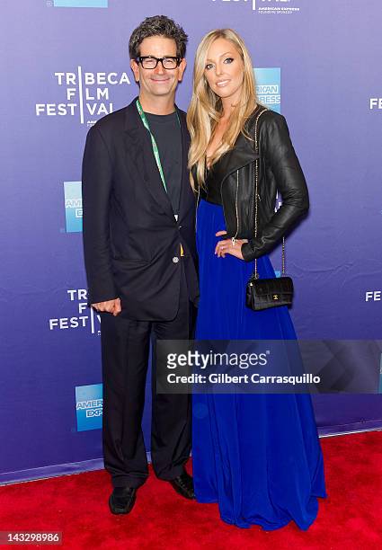 Director Charles Matthau and wife Ashley Lauren Anderson attends Tribeca Talks: Freaky Deaky during the 2012 Tribeca Film Festival at SVA Theater on...