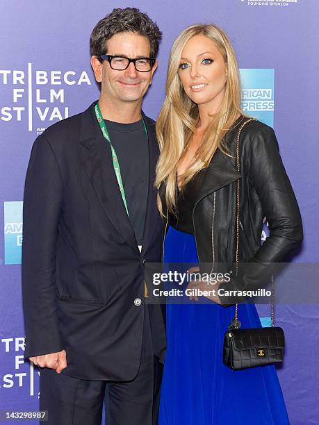 Director Charles Matthau and wife Ashley Lauren Anderson attends Tribeca Talks: Freaky Deaky during the 2012 Tribeca Film Festival at SVA Theater on...