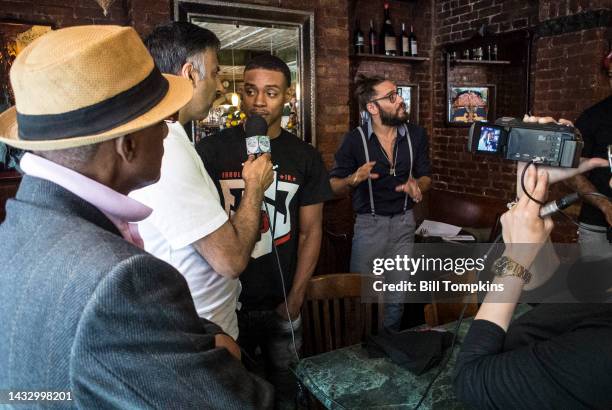 August 18: Errol Spence, Jr attends a media luncheon on August 18th, 2016 in New York City.