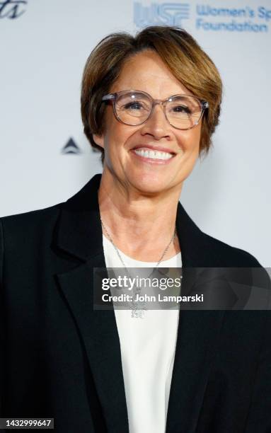 Mary Carillo, Tennis, attends The Women's Sports Foundation's 2022 Annual Salute To Women In Sports Gala at Pier Sixty at Chelsea Piers on October...