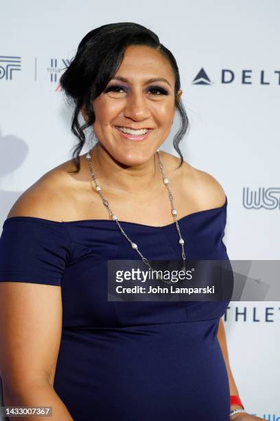 Elana Meyers Taylor, Bobsled attends The Women's Sports Foundation's 2022 Annual Salute To Women In Sports Gala at Pier Sixty at Chelsea Piers on...