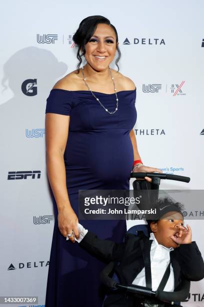 Elana Meyers Taylor, Bobsled attends The Women's Sports Foundation's 2022 Annual Salute To Women In Sports Gala at Pier Sixty at Chelsea Piers on...