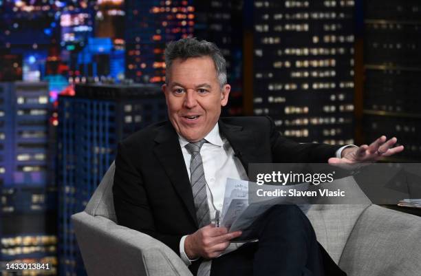 Greg Gutfeld hosts "Gutfeld!" at FOX Studios on October 12, 2022 in New York City.