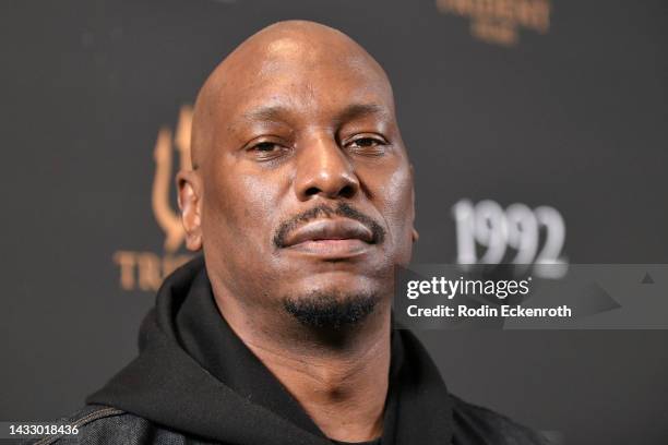 Tyrese Gibson attends the Los Angeles special screening of "1992" at Harmony Gold on October 12, 2022 in Los Angeles, California.