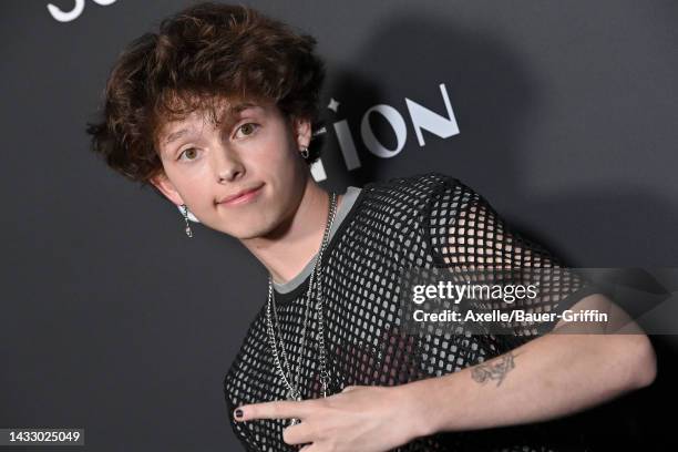 Jacob Sartorius attends Screamfest LA Screening of WellGo USA's "The Loneliest Boy In The World" at TCL Chinese Theatre on October 12, 2022 in...